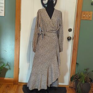 Olive/purple dress size large